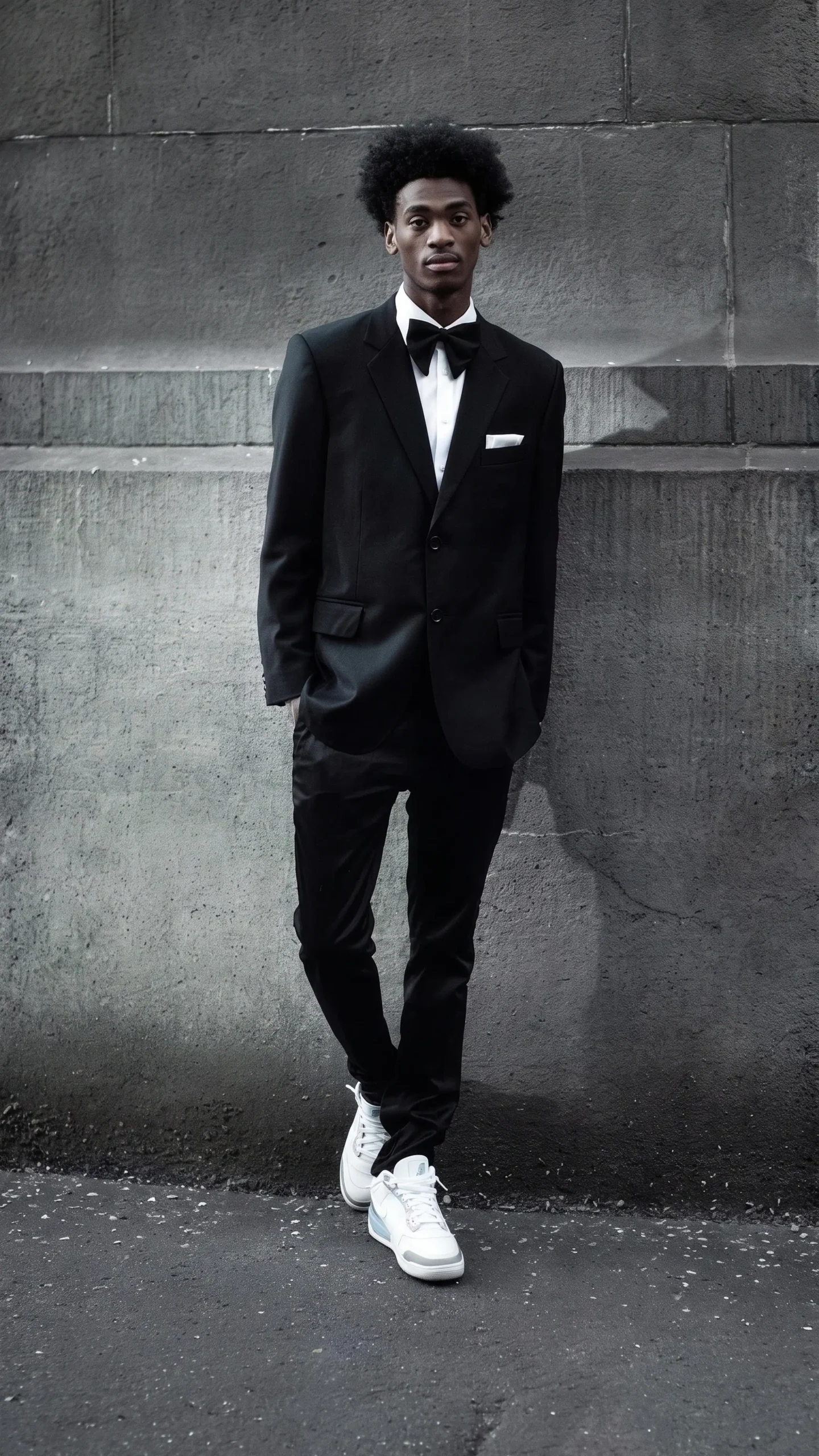 Elevated suit styled with sneakers, outfit inspiration 11